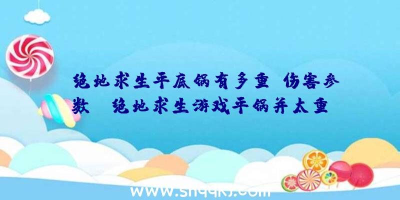 绝地求生平底锅有多重？伤害参数！（绝地求生游戏平锅并太重,提议大伙儿见到以后都拾起来）